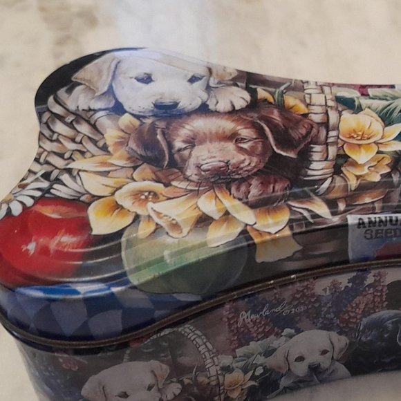 The Tin Box Company 2001 Bone Shaped Tin 7" length 2" Deep - Picture 8 of 10